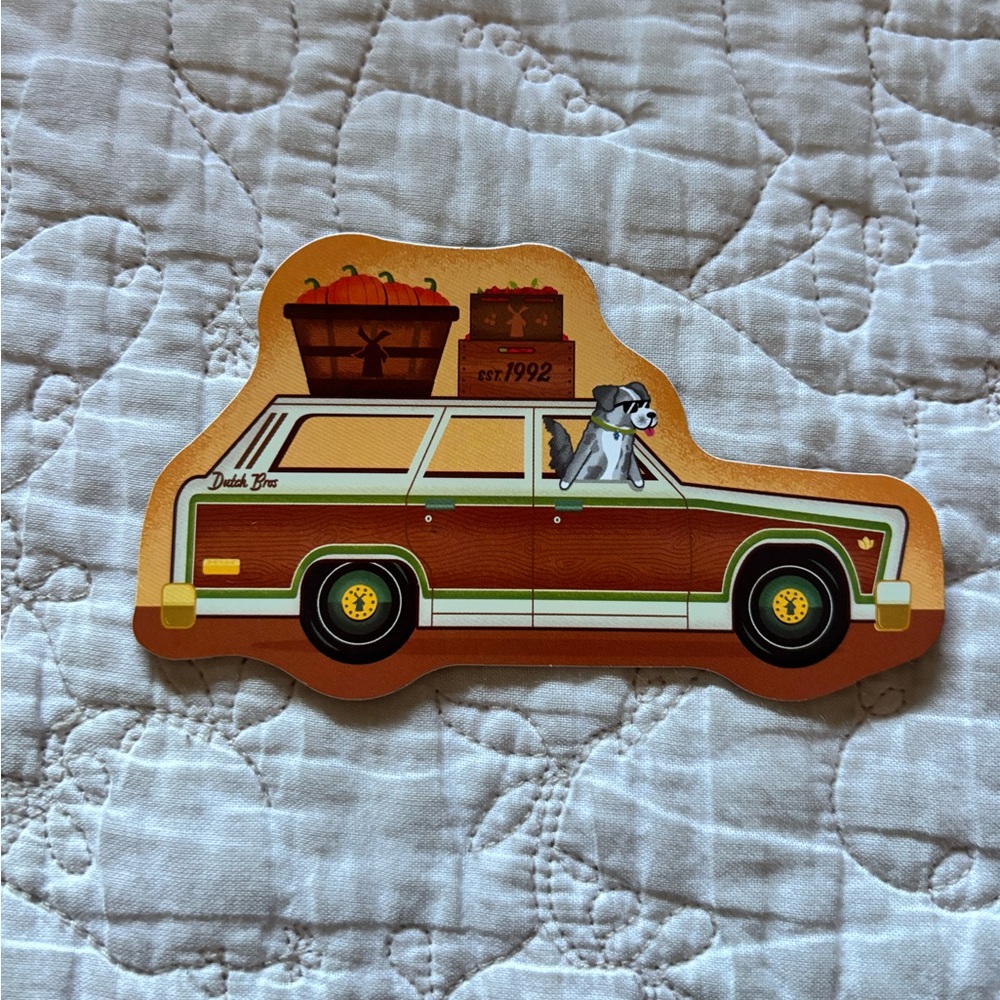 Dutch Bros Fall 2025 Retro Car Sticker